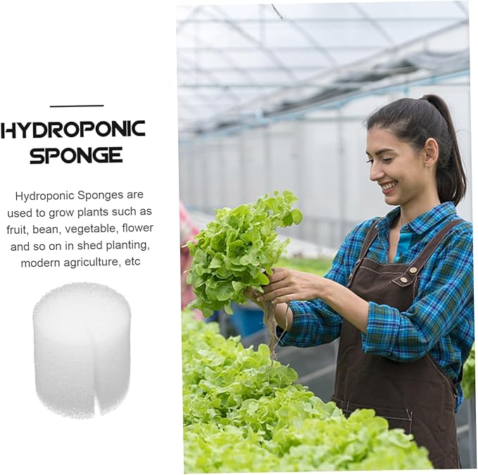 VICASKY 3sets Hydroponic Supplies Reusable Seedling Sponges Square Grow Blocks Sponge 100pcs*3