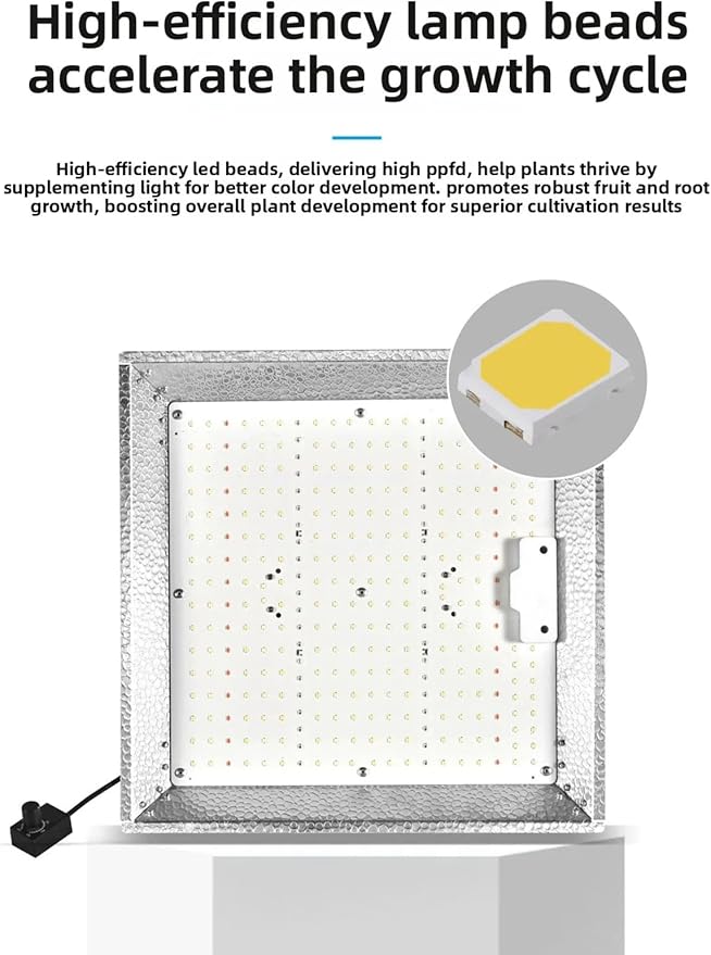 Led Grow Light 1200 Watt Dimmable Full Spectrum Growing Lamps for Indoor Plants Seeding Veg Bloom Light for 3x3/4x4ft Coverage100W