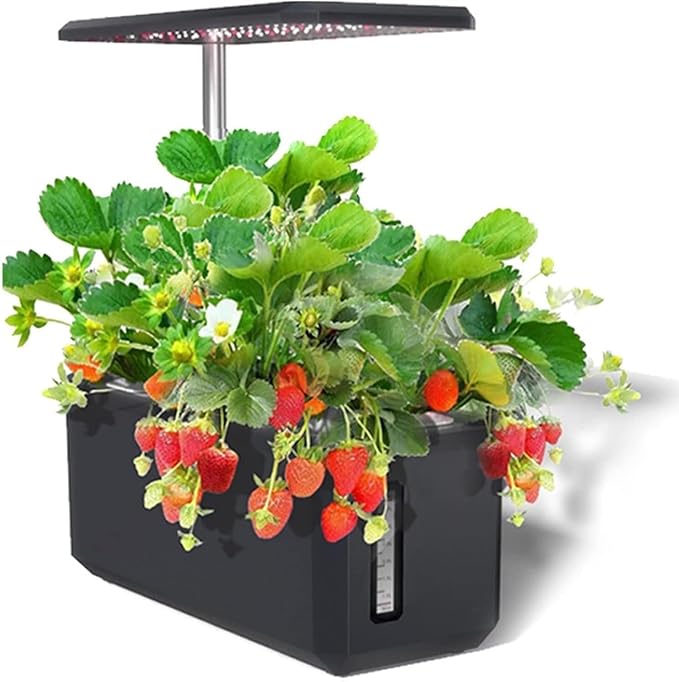 Hydroponics Growing System 6 Pods Hydroponics Growing System Indoor Garden with LED Grow LightHeight Adjustable and Automatic Timer for Fruits Vegetables