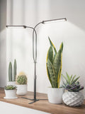 Super-Energy Tabletop LED Grow Lights 9.8-32Height Adjustable for Indoor Small/Medium Plants 6000K Full Spectrum with 3 Dimmable Model Auto On Off Timing 3 9 12Hrs5 Brightness(Strip Black)