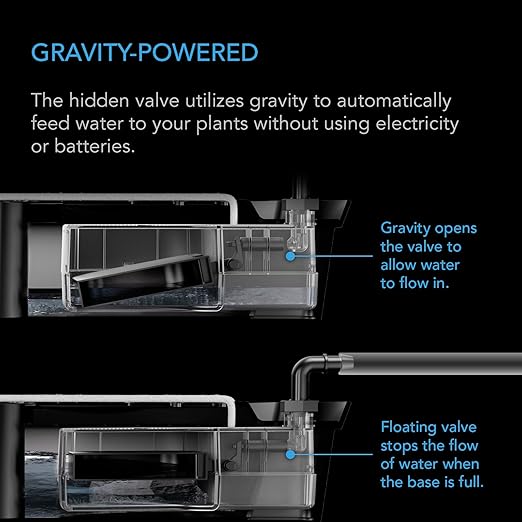 AC Infinity Auto-Fill Upgrade Valve Kit for Self-Watering Base Gravity-Powered Valve Refills Water from Larger Reservoir Secure Leak-Proof Seal 3/8 OD Tubing 4-Pack for Hydroponics &amp Grow Set