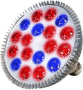 E27 LED Plant Grow Light 54W Par38 Full Spectrum Phyto Grow Box for Flower Seed Growth Hydroponics Veg Growing (Color : 12red 6blue)