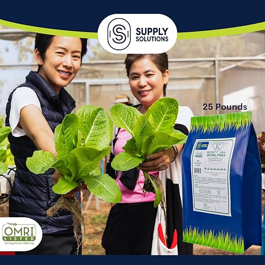 Supply Solutions Sulfate of Potash 0-0-50 - Organic Potash Fertilizer - Suitable for Fertigation Drip Systems Foliar Hydroponics Greenhouse Use - Ideal for Flowers Fruits Gardens (25 Pounds)