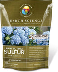Earth Science Fast Acting Sulfur Granules – 2.5lb – Soil pH Reducer Lowers pH Instantly Reduces Nutrient Runoff Improves Growth &amp Color for Acid-Loving Plants Long-Lasting Lawn Care Supplement
