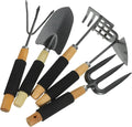 Leaf Scoops Hand Rakes Plant Shovel Gardening Tool Set 5pcs Garden Hand Tools for Planting Weeding Trimming