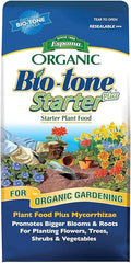 Espoma Organic Bio-Tone Starter Plus 4-3-3 Natural &amp Organic Starter Plant Food with Both Endo &amp Ecto Mycorrhizae 4 lb. Bag The Ultimate Starter Plant Food - Pack of 4