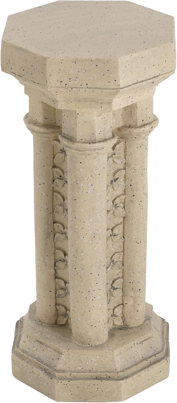Pedestal Column Plant Stand 23.25 Inch Indoor and Outdoor