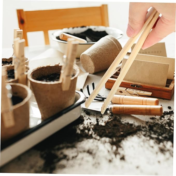 Totority Garden Tool Kit Set 14 Piece Mini Gardening Hand Tools Comfortable Handle Perfect for Excavation Weeding