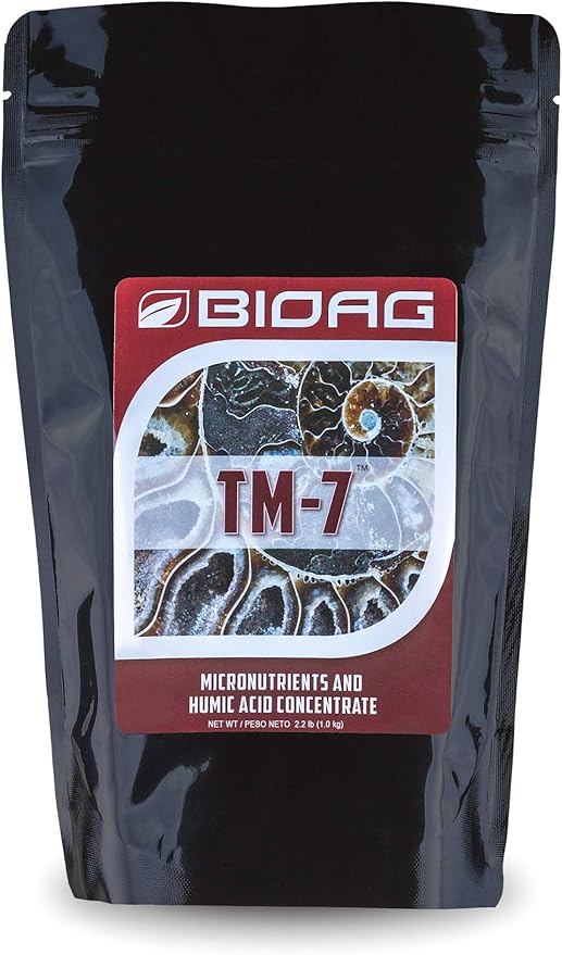 BioAg TM7 Organic Humic Acid Soil Conditioner Plus Essential Micronutrients Dry Amendment for All Plants Lawns S B Co Cu Fe Mn Mo Zn (1 kg) (BA74022)