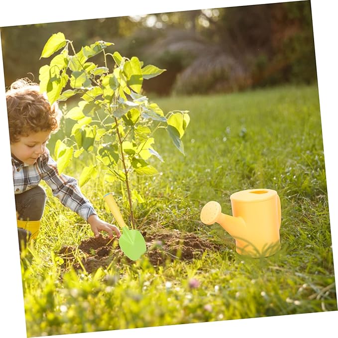 Mipcase Boys and Girls Gardening Tools Set Mini Rake Shovel Watering Can and Apron for Boys and Girls Outdoor Planting Supplies for Toddlers Gardening Fun