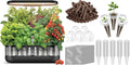 inbloom 12 Pods Hydroponics Growing System Transparent Black and 50 Grow Sponges 50 Baskets 50 Domes and 50 Labels