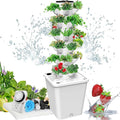 Hydroponics Growing 30 Pods Smart Garden Planter Hydroponics Tower Indoor Garden Hydroponic Growing Kits with Hydrating Pump Adapter Ne
