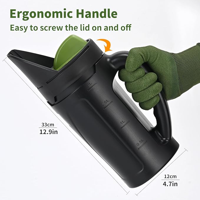 Seed Spreader Hand Held Hand Spreader Lawn and Garden for Fertilizer Grass Seed Salt Ice Melt Earth Food Seed Shaker with Multiple Adjustable Opening Sizes for All Purpose Up to 80 Oz