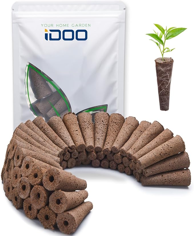 iDOO Hydroponics Growing System Kit with 60pcs Sponges