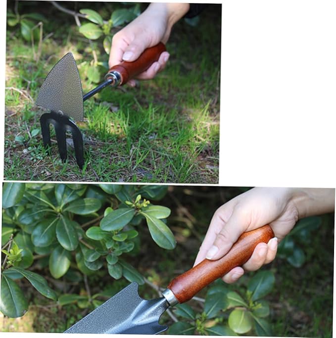 4pcs Mini Garden Tool Set Thickened Iron Shovel for Transplanting Weeding and Cultivating Lightweight Handheld Gardening Tools for Planting and Outdoor Use