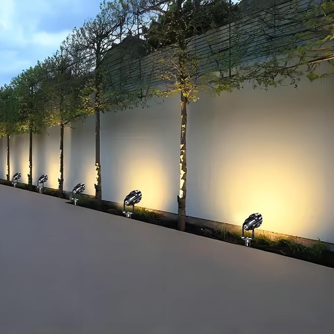 Low Voltage Landscape Lights Outdoor: 7W 700LM LED Landscape Lighting for Tree Garden Yard Pathway | 12V 24V Warm White 3000K Spotlights | IP66 Waterproof | 8 Pack