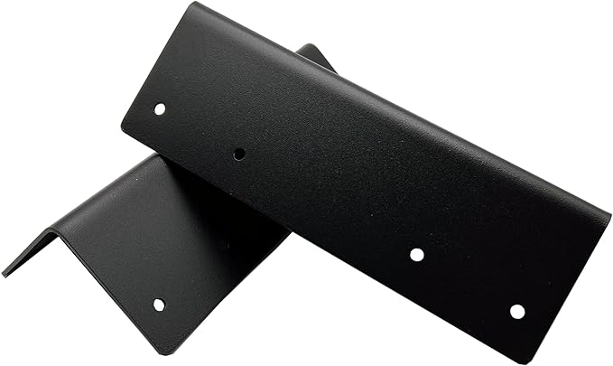 Hi Flame Garden Raised Bed Corner Brackets with Screws for Furniture Flower Vegetable Planter (9 Black Set of 4)