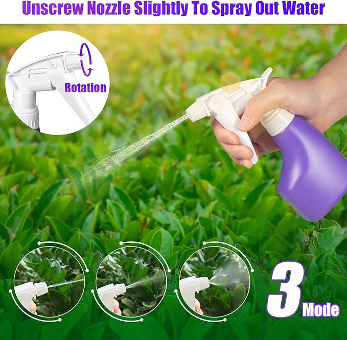 10-Piece Garden Tool Set for Women Heavy Duty Gardening Kit with Floral Handle Purple Storage Case Includes Trowel Shears Rake Sprayer - Ideal Gift for Female Gardeners