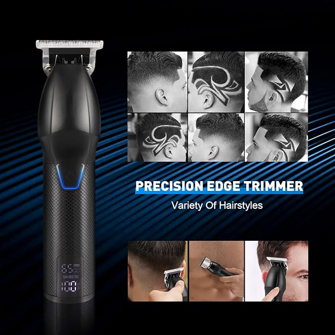 Karrte Professional Hair Clippers and Trimmer Kit for Men Barber Clipper Set Cordless Hair Cutting Beard Trimmer Grooming Haircut Kit