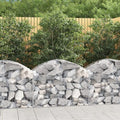 Gabion Basket Silver Galvanized Iron 39.4 x 19.7 x 23.6/31.5 in Rectangular Outdoor Planter Durable Garden Bed for Landscaping
