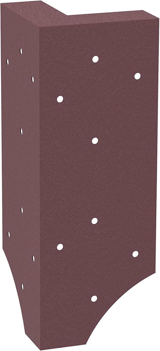 Raised Garden Bed Corner Brackets With Securing Lip | Fits Lumber up to 2 Inch x 12 Inch in Size | Set of 4 | DIY Flower or Vegetable Garden | Copper