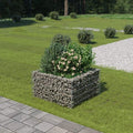 Outdoor Garden Gabion Basket Planter Raised Vegetable BedSteel Garden Decoration Raised Bed Galvanised Steel 35.4x35.4x19.7