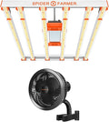 Spider Farmer New Grow Tent Fan 6 and G5000 Cost-Effective LED Grow Lights 480W for 4X4ft Grow Tent