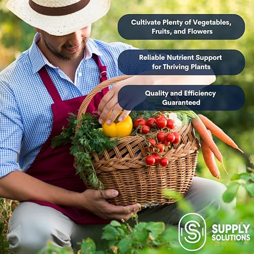 Supply Solutions 10-10-10 Complete Lawn &amp Garden Granular Fertilizer with Micronutrients – Balanced NPK Plant Food for Soil Health Blooms &amp Roots – Safe for Vegetables Fruits Lawns (5 Pound