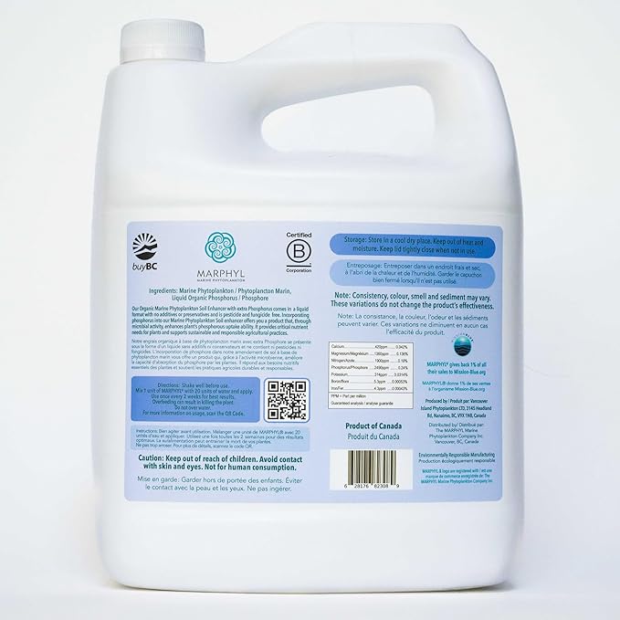 MARPHYL Organic Liquid Phosphate Soil Enhancer – Phosphorus Fertilizer for Root Development &amp Bloom Support Ideal for Garden Flowers Vegetables Succulents &amp Hydroponics