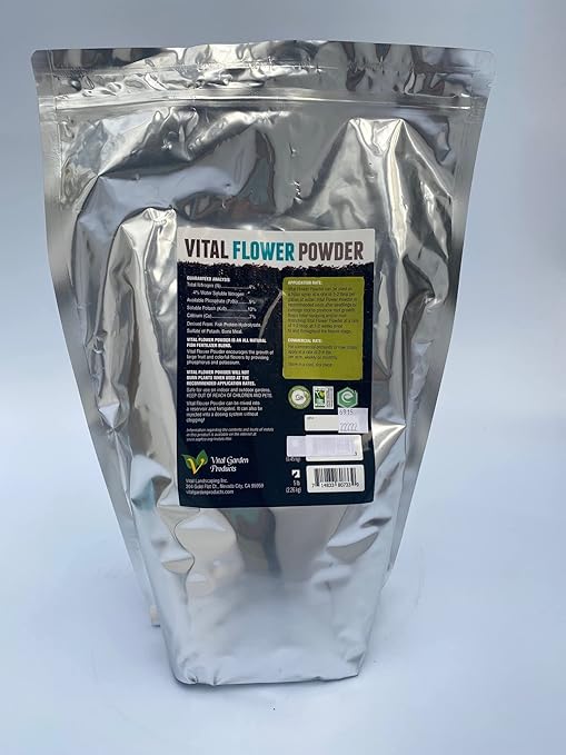 Vital Flower Powder 5lb. Bag - CDFA Organic Certified - Dry Water-Soluble Bloom Fertilizer