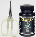 Clonex 100ml Cloning Gel &amp Obsidian Drake Pro Hort Scissors Bundle - Rooting Gel with Non-Stick Fluorine L-Shape Blade Trimming Scissors for Gardening
