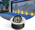 Recessed LED Outdoor Spotlight 24V Outdoor Beam Light Adjustable LED Buried Light IP67 Waterproof Ground Landscape Lights for Gardens Terraces Architectural Lighting(Yellow9w)