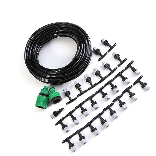 3 Set Micro Drip Watering System with Distribution Tubing Hose and Nozzle Micro Nozzle Atomization Kit Automatic Drip Irrigation Kit for Garden Yard Watering