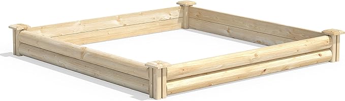 Greenes Fence Spruce Raised Garden Bed 4' x 4' x 5.5 (2-Pack) - Made in USA with North American Spruce