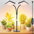 2026 2Head Tabletop Grow Lights for Indoor Plants Seed Starting Bonsai 50 Watt Power Draw Big Coverage and Bright Enough Like A Small Sun for Your Jungle 16-24 Height Adjustable