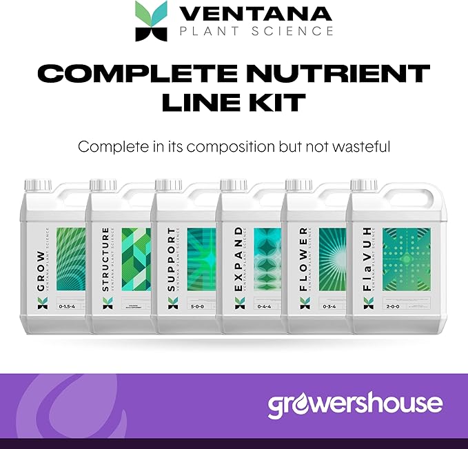 VPS Complete Nutrient Line Kit - for Grow Structure Support Expand Flower FlaVUH Plant Food - Outdoor and Indoor Plant Food