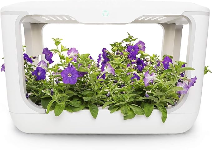 Home Grow Box Indoor Herb Garden Growing Kit with Hydroponics System 45W Grow Light 8L Water Tank and Remote Monitoring