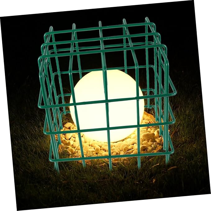 Outdoor Landscape Lighting Wire Guard Heavy Duty Cage for Ground Lights Protects Spotlights for Driveways Patios Walkways High Traffic Areas