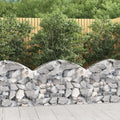 Gabion Basket Silver Galvanized Iron 39.4x11.8x23.6/31.5 in Outdoor Rectangular Metal Garden Bed Durable Planter Box for Landscaping