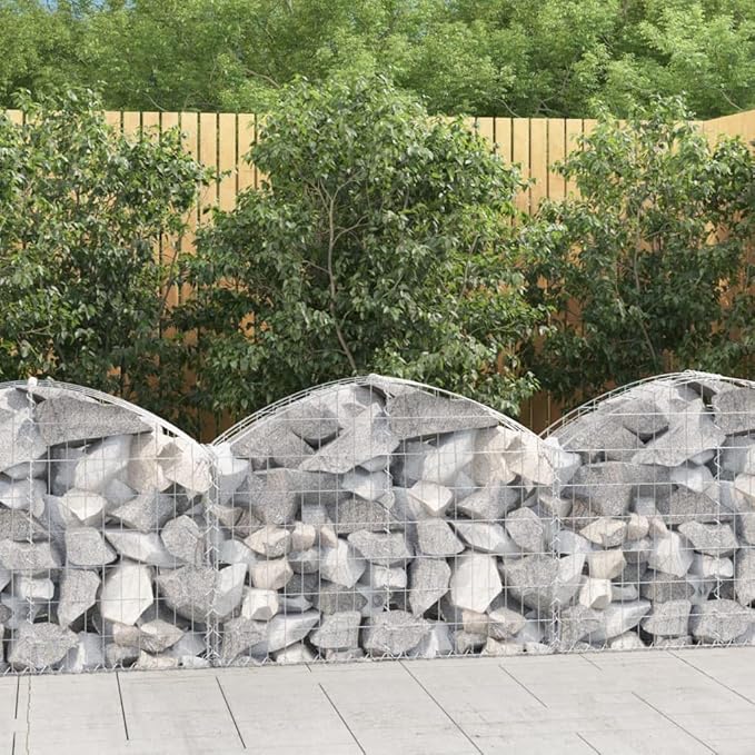 Gabion Basket Silver Galvanized Iron 39.4x11.8x23.6/31.5 in Outdoor Rectangular Metal Garden Bed Durable Planter Box for Landscaping