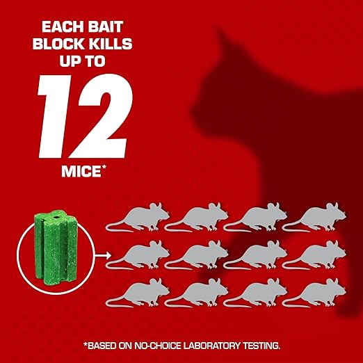 Tomcat with Bromethalin Bait Chunx Pail Rat and Mice Control for Agricultural Use and Professional Applicators 4.25 lbs. (Pack of 4)