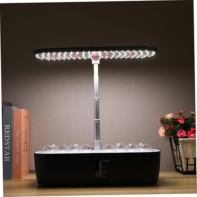 1 Set Hydroponics Growing System Kit Indoor Plant Growing Machine with Automatic Watering Multi Porous Design Abundant Accessories for Gardening US Plug