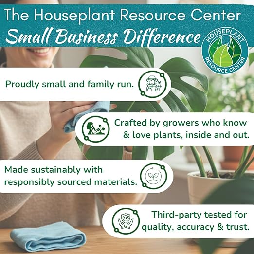 Houseplant Leaf Shine Spray – All-Natural Leaf Cleaner and Gloss for Healthy Shine &amp Better Photosynthesis | Perfect for House Plants and Foliage | 8 oz
