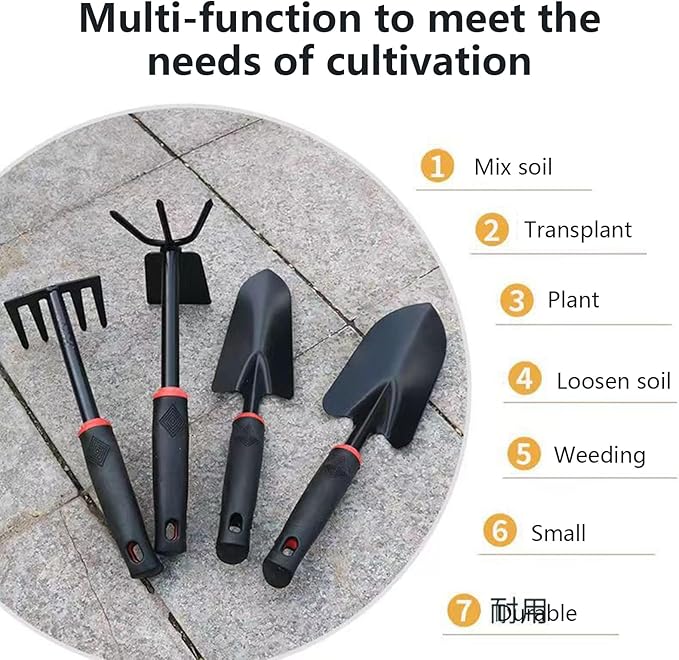 Gardening Tools - 4X Garden Tool Organizer | Heavy Duty Gardening Tools Set | Uprooting Weeding Tool | Gardening Hand Tools | Heavy Duty Planting Tools | Rust-Proof Digging Gadgets for Women Men