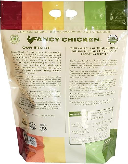 Premium Manure – 15 Lb Pelleted Organic Fertilizer with Natural Performance Enhancers All-Natural Plant Food Ideal for Vegetables Gardening &amp Farming USDA