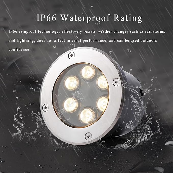 LED Landscape Light Outdoor Recessed Ground IP66 Waterproof AC85-110V Underground for Floor Driveway Deck Step Garden Tree s