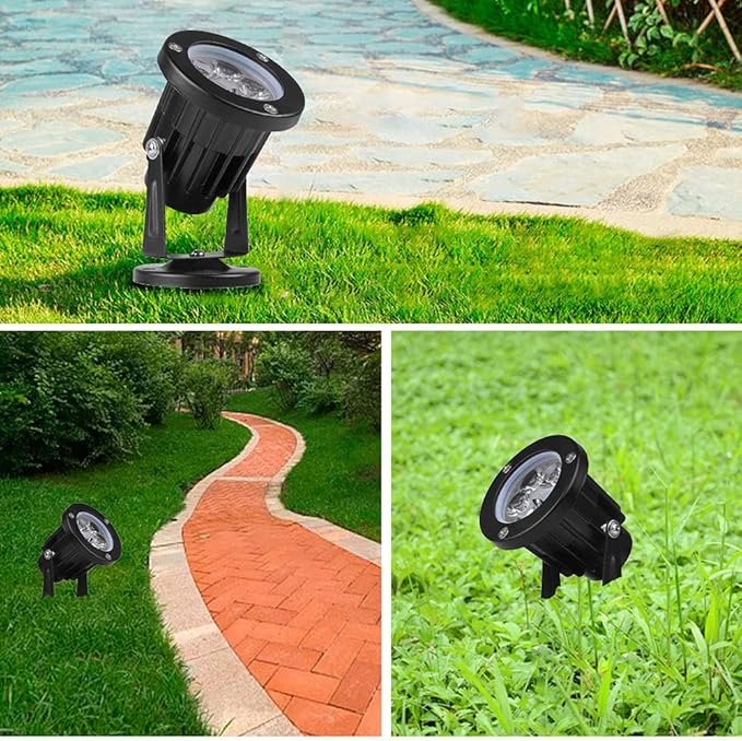 7W Landscape Spot Light Aluminum LED IP65 Waterproof Outdoor Garden Tree Light 12V Warm White Warm Light - Energy Efficient Durable Design Ideal for Outdoor Lighting (Warm Light)