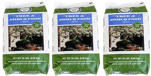 Arizona's Best AZB10081 20 Lb Tree &amp Shrub Food Fertilizer 13-7-7 - Pack of (3)