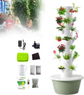 Hydroponic Tower Indoor/Outdoor Smart Garden5/7/9 Layers Vertical Aeroponic Growing Kit with Smart Timer Silent Water Pump Space-Savingfor Herbs Fruits and Vegetables 9Layer