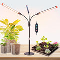 FECiDA 2026 3Head Table Top Grow Lights for Seed Starting Indoor Plants Bonsai 27 Watt Power Draw NO Need Adapter 4/8/12/16/20H Timer 16-24 Height Adjustable